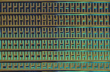 Geometrik fayanslı rengarenk deseni ve güzel renkleri olan soyut tasarım. 