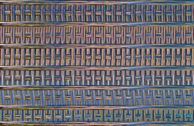 Geometrik kaplamalı güzel renklere sahip Soyut Tasarım, Yaratıcılık Arkaplanı