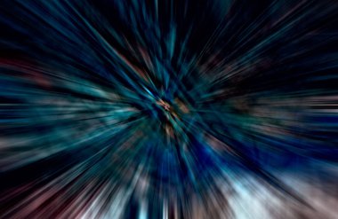 Hızlanma hareketi, ışık ve çizgiler koyu arkaplan üzerinde hızla hareket ediyor