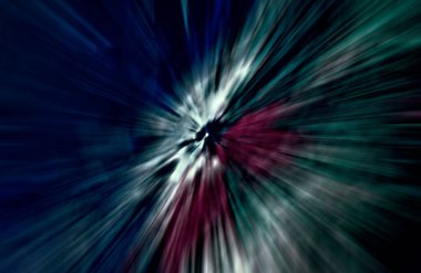 Hızlanma hareketi var. Işık ve çizgiler koyu arkaplanda hızla hareket ediyor