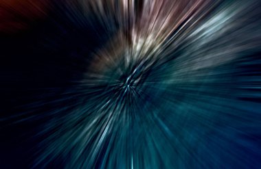 Hızlanma hareketi, ışık ve çizgiler koyu arkaplan üzerinde hızla hareket ediyor