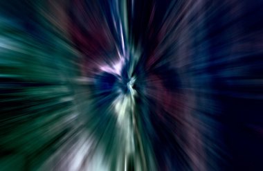 Hızlanma hareketi, ışık ve çizgiler koyu arkaplan üzerinde hızla hareket ediyor