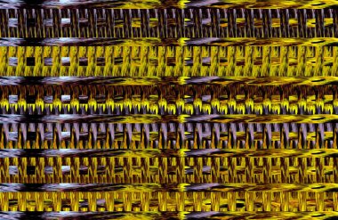 Geometrik fayanslı rengarenk deseni ve güzel renkleri olan soyut tasarım. 