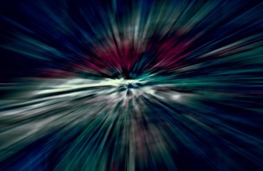 Hızlanma hareketi, ışık ve çizgiler koyu arkaplan üzerinde hızla hareket ediyor