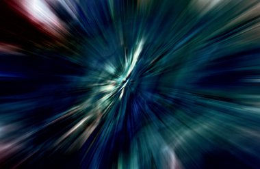 Hızlanma hareketi, ışık ve çizgiler koyu arkaplan üzerinde hızla hareket ediyor