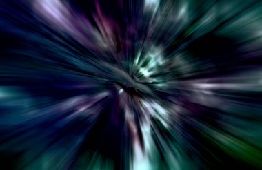 Hızlanma hareketi, ışık ve çizgiler koyu arkaplan üzerinde hızla hareket ediyor