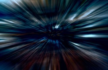 Hızlanma hareketi, ışık ve çizgiler koyu arkaplan üzerinde hızla hareket ediyor