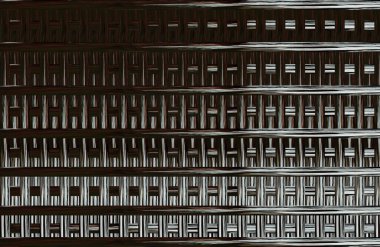 Geometrik fayanslı rengarenk deseni ve güzel renkleri olan soyut tasarım. 