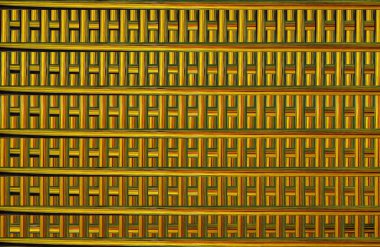 Geometrik fayanslı rengarenk deseni ve güzel renkleri olan soyut tasarım. 