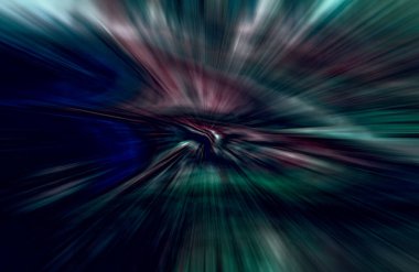 Hızlanma hareketi, ışık ve çizgiler koyu arkaplan üzerinde hızla hareket ediyor