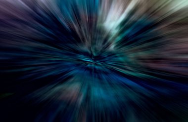 Hızlanma hareketi, ışık ve çizgiler koyu arkaplan üzerinde hızla hareket ediyor