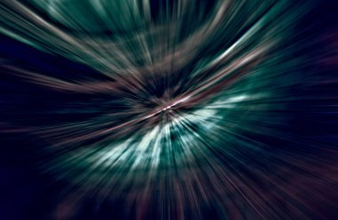 Hızlanma hareketi, ışık ve çizgiler koyu arkaplan üzerinde hızla hareket ediyor