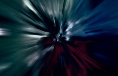 Hızlanma hareketi var. Işık ve çizgiler koyu arkaplanda hızla hareket ediyor