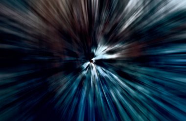 Hızlanma hareketi, ışık ve çizgiler koyu arkaplan üzerinde hızla hareket ediyor