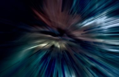 Hızlanma hareketi, ışık ve çizgiler koyu arkaplan üzerinde hızla hareket ediyor