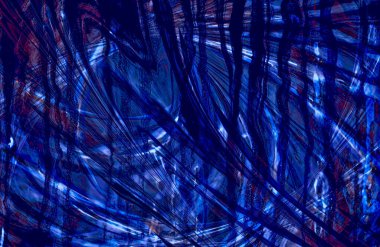 Soyut Mavi duvar kağıdı kapağı, hareket halindeki desen çizgileri, boşluğu kopyala 