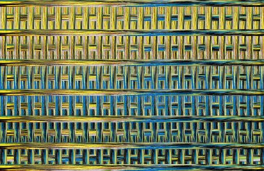 Geometrik kaplamalı güzel renklere sahip Soyut Tasarım, Yaratıcılık Arkaplanı