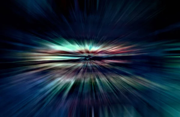 Acceleration Speed Motion Light Stripes Moving Fast Dark Background — Stock Photo, Image