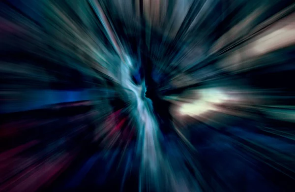 Швидкість Прискорення Руху Світло Смуги Рухаються Швидко Над Темним Тлом — стокове фото