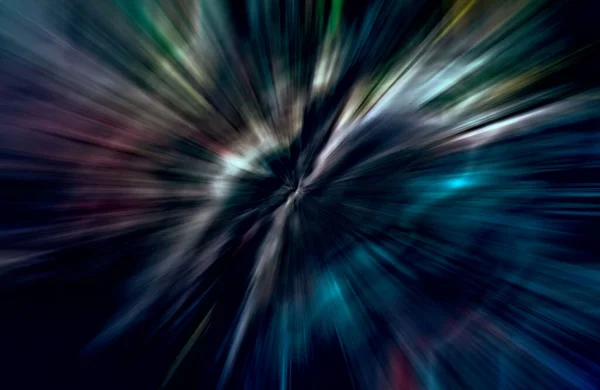 Acceleration Speed Motion Light Stripes Moving Fast Dark Background — Stock Photo, Image