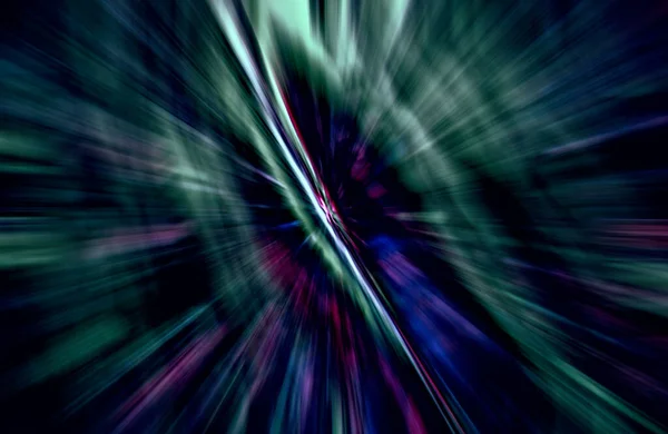 Acceleration Speed Motion Light Stripes Moving Fast Dark Background — Stock Photo, Image