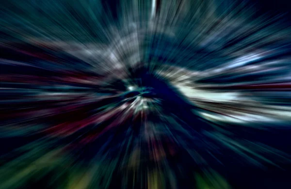 Hızlanma Hareketi Işık Çizgiler Koyu Arkaplan Üzerinde Hızla Hareket Ediyor — Stok fotoğraf