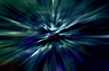 Hızlanma hareketi, ışık ve çizgiler koyu arkaplan üzerinde hızla hareket ediyor