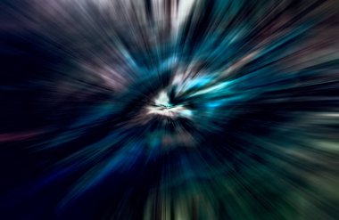 Hızlanma hareketi, ışık ve çizgiler koyu arkaplan üzerinde hızla hareket ediyor