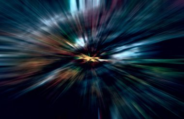 soyut ışık hareketi, koyu arkaplan, uzay broşürünü kopyala