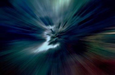 Hızlanma hareketi, ışık ve çizgiler koyu arkaplan üzerinde hızla hareket ediyor