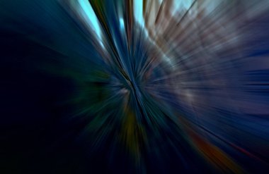 Hızlanma hareketi var. Işık ve çizgiler koyu arkaplanda hızla hareket ediyor