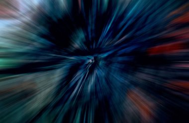 Hızlanma hareketi, ışık ve çizgiler koyu arkaplan üzerinde hızla hareket ediyor