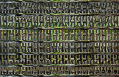 Geometrik fayanslı rengarenk deseni ve güzel renkleri olan soyut tasarım. 