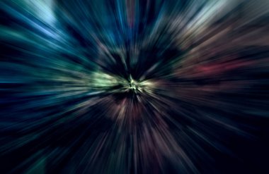 Hızlanma hareketi, ışık ve çizgiler koyu arkaplan üzerinde hızla hareket ediyor