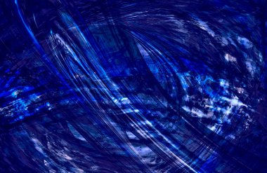 Soyut Mavi duvar kağıdı kapağı, hareket halindeki desen çizgileri, boşluğu kopyala 