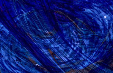 Soyut Mavi duvar kağıdı kapağı, hareket halindeki desen çizgileri, boşluğu kopyala 