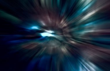 Hızlanma hareketi, ışık ve çizgiler koyu arkaplan üzerinde hızla hareket ediyor