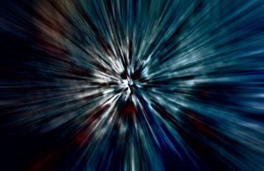 Hızlanma hareketi, ışık ve çizgiler koyu arkaplan üzerinde hızla hareket ediyor