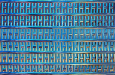 Geometrik kaplamalı güzel renklere sahip Soyut Tasarım, Yaratıcılık Arkaplanı