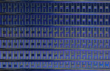 Geometrik fayanslı rengarenk deseni ve güzel renkleri olan soyut tasarım. 