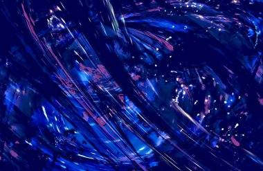 Soyut Mavi duvar kağıdı kapağı, hareket halindeki desen çizgileri, boşluğu kopyala 