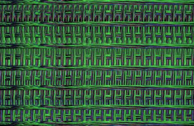 Geometrik fayanslı rengarenk deseni ve güzel renkleri olan soyut tasarım. 