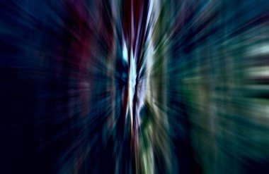 Hızlanma hareketi, ışık ve çizgiler koyu arkaplan üzerinde hızla hareket ediyor