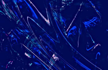 Soyut Mavi duvar kağıdı kapağı, hareket halindeki desen çizgileri, boşluğu kopyala 