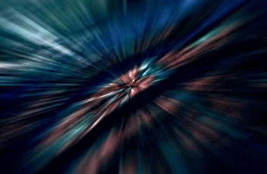 Hızlanma hareketi, ışık ve çizgiler koyu arkaplan üzerinde hızla hareket ediyor