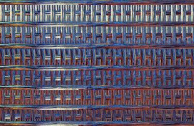 Geometrik kaplamalı güzel renklere sahip Soyut Tasarım, Yaratıcılık Arkaplanı