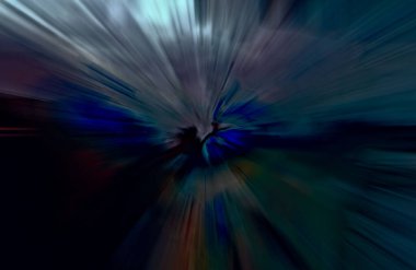 Hızlanma hareketi, ışık ve çizgiler koyu arkaplan üzerinde hızla hareket ediyor