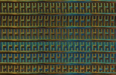 Geometrik kaplamalı güzel renklere sahip Soyut Tasarım, Yaratıcılık Arkaplanı