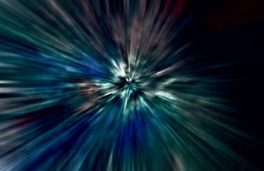 Hızlanma hareketi, ışık ve çizgiler koyu arkaplan üzerinde hızla hareket ediyor