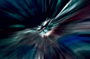 Hızlanma hareketi, ışık ve çizgiler koyu arkaplan üzerinde hızla hareket ediyor